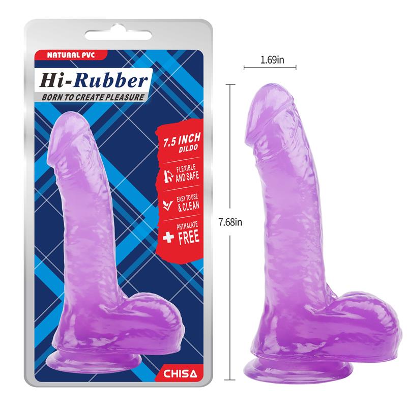 CHISA - DILDO 7.5 - 19.5CM PURPURA
