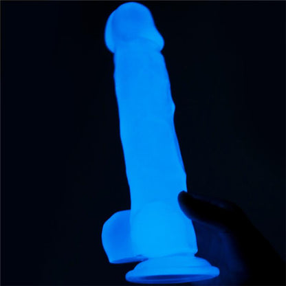 LOVETOY - DILDO 8.5 LUMINO LUZ AZUL
