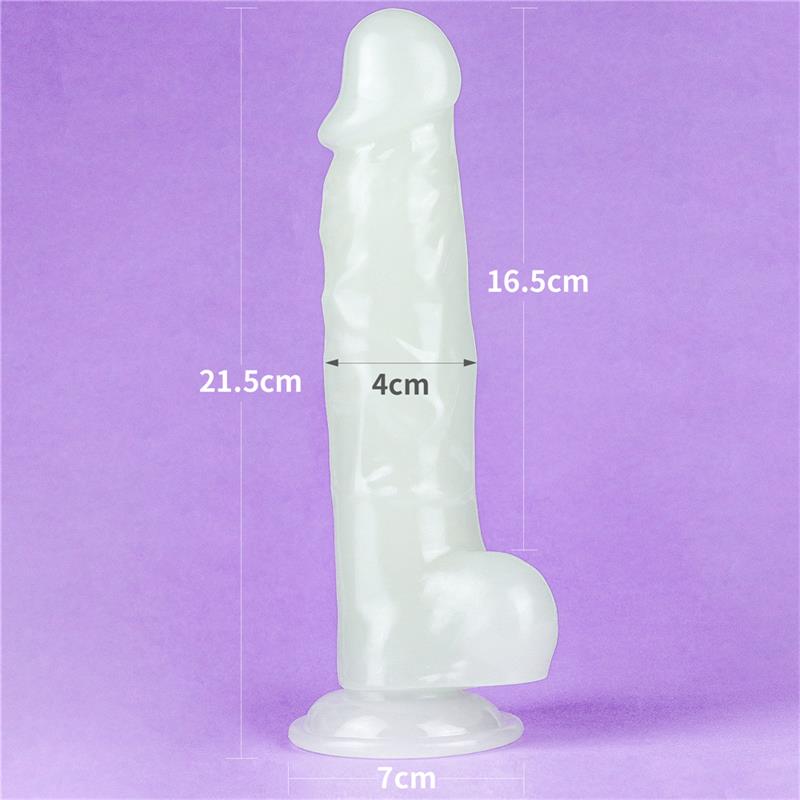 LOVETOY - DILDO 8.5 LUMINO LUZ AZUL
