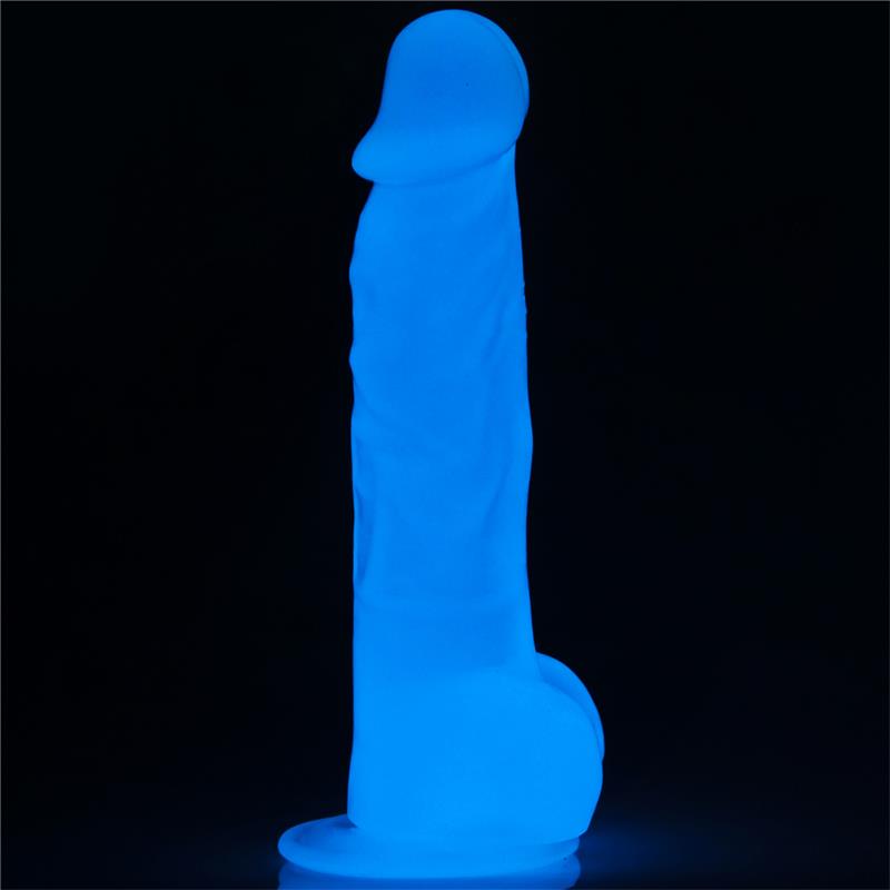 LOVETOY - DILDO 8.5 LUMINO LUZ AZUL