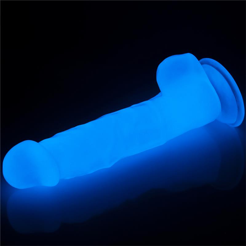 LOVETOY - DILDO 8.5 LUMINO LUZ AZUL