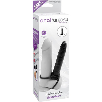 ANAL FANTASY COLLECT. - DILDO ANAL DOUBLE TROUBLE - COLOR NEGRO