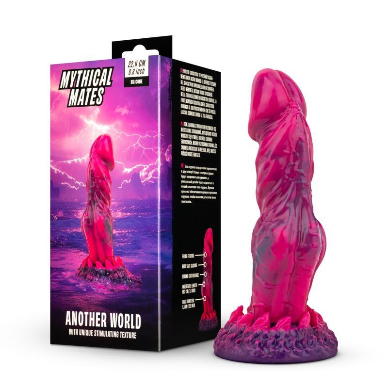 MYTHICAL MATES - DILDO ANOTHER WORLD ROSA Y PÚRPURA 22.4 CM - 8.8