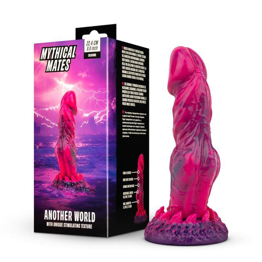 MYTHICAL MATES - DILDO ANOTHER WORLD ROSA Y PÚRPURA 22.4 CM - 8.8