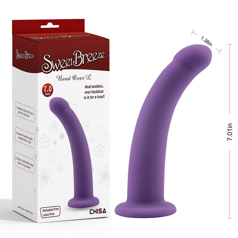 CHISA - DILDO BEND OVER TALLA L PURPURA