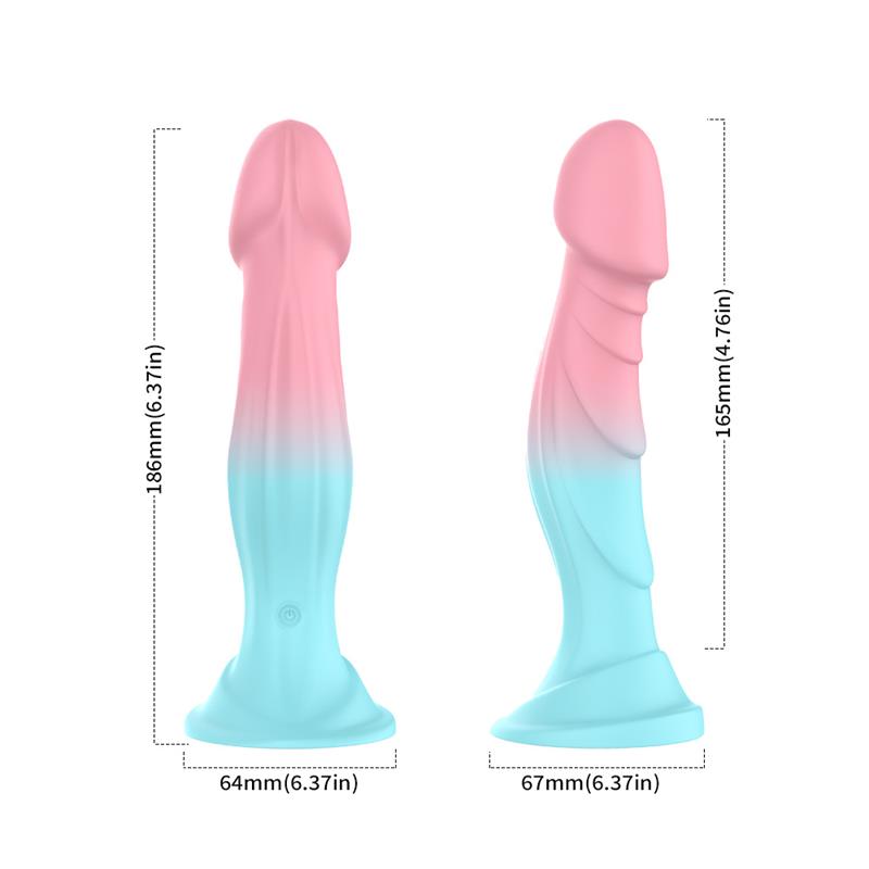 URBAN SKY - DILDO BICOLOR CON VIBRACIÓN