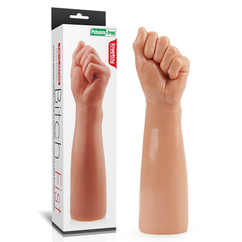 LOVETOY - DILDO BITCH FIST PUÑO 12 NATURAL