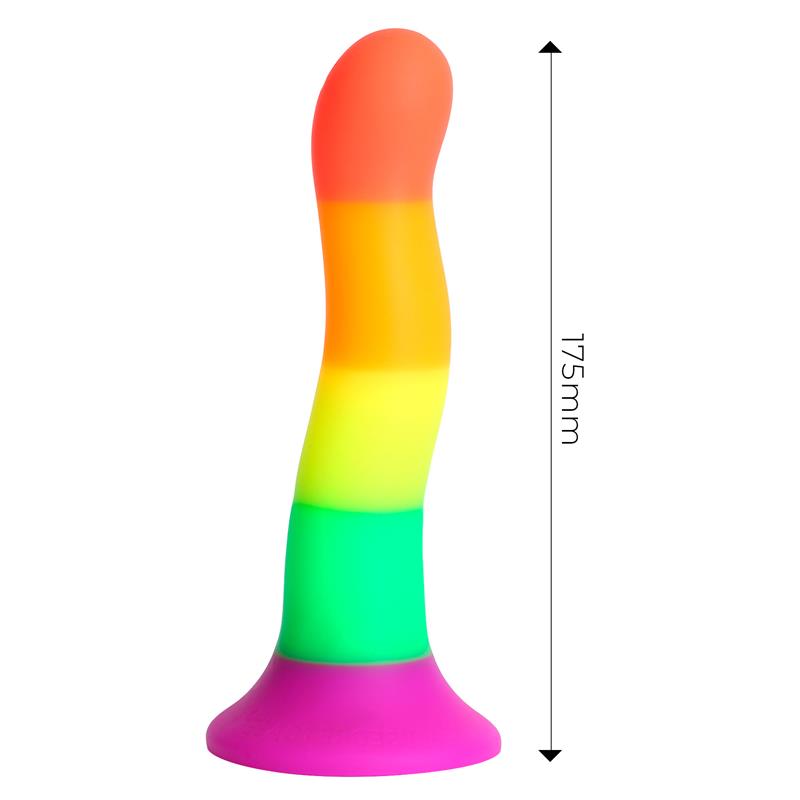DILDOX BY ENGILY ROSS - DILDO COLOR ARCOIRIS LGBT 18 CM