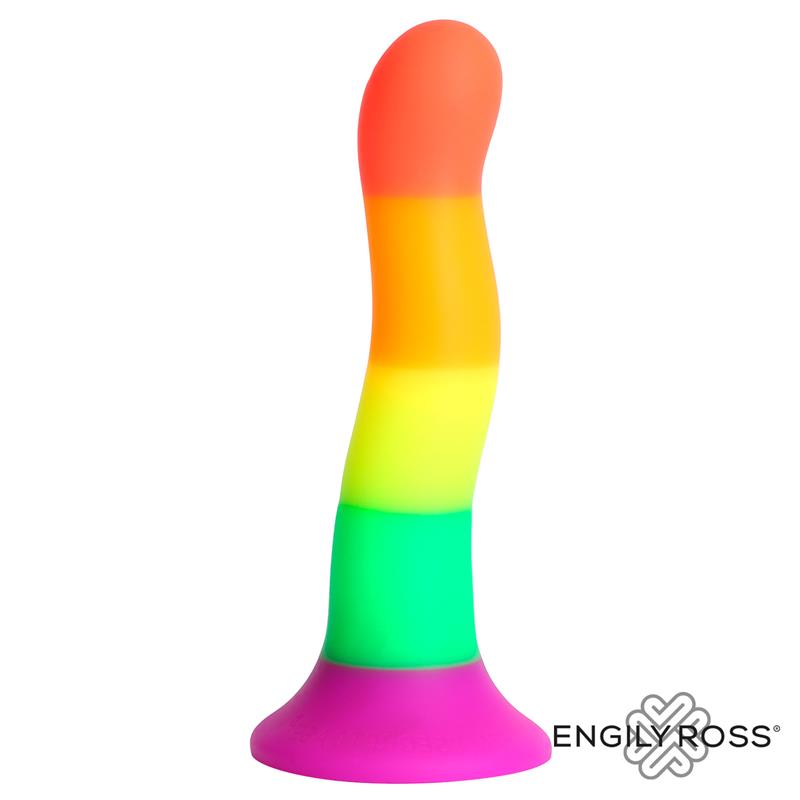 DILDOX BY ENGILY ROSS - DILDO COLOR ARCOIRIS LGBT 18 CM
