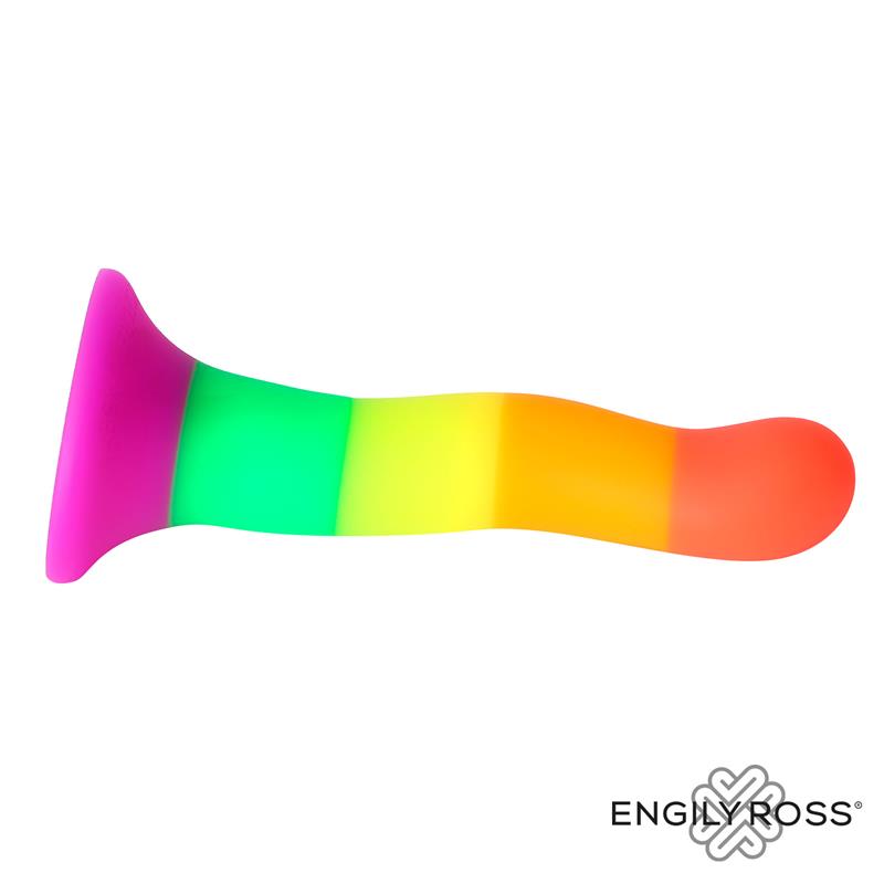 DILDOX BY ENGILY ROSS - DILDO COLOR ARCOIRIS LGBT 18 CM