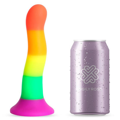 DILDOX BY ENGILY ROSS - DILDO COLOR ARCOIRIS LGBT 18 CM