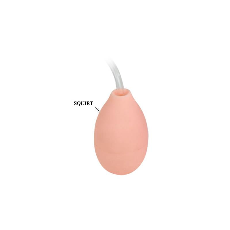 BAILE - DILDO CON BOMBA DE EYACULACIÓN Y VENTOSA