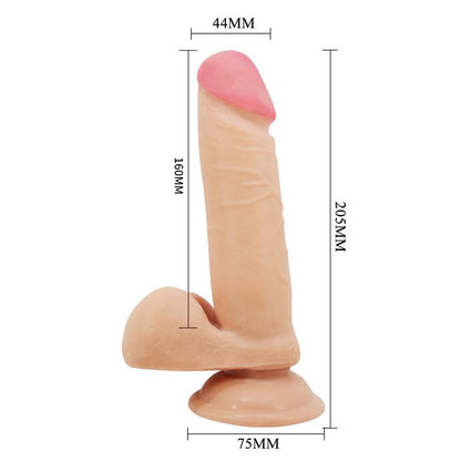 BAILE - DILDO CON PIEL DESLIZANTE RETRACTIL 20.5 CM