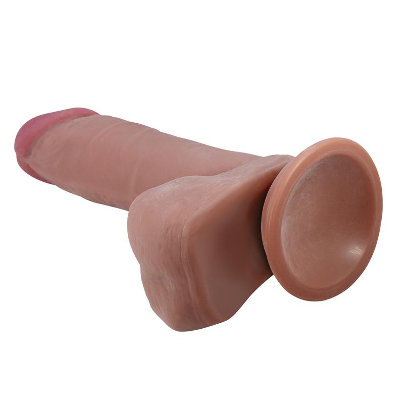 BAILE - DILDO CON PIEL DESLIZANTE RETRACTIL 20.5 CM