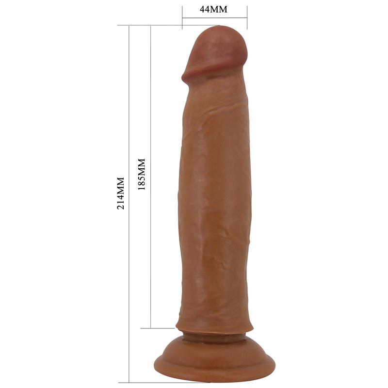 PRETTYLOVE - DILDO CON PIEL DESLIZANTE RETRACTIL 21.4 CM