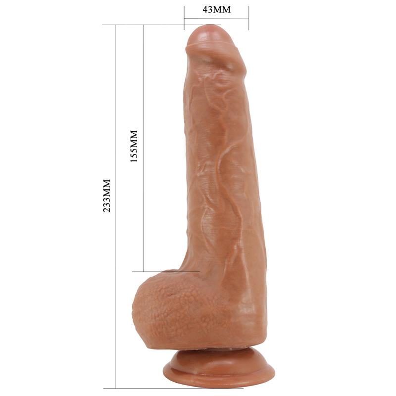 PRETTYLOVE - DILDO CON PIEL DESLIZANTE RETRACTIL 23.3 CM