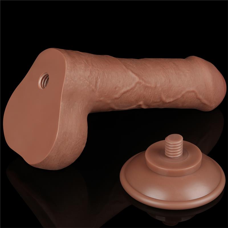 LOVETOY - DILDO CON PIEL RETRACTIL 7 BRONCEADO