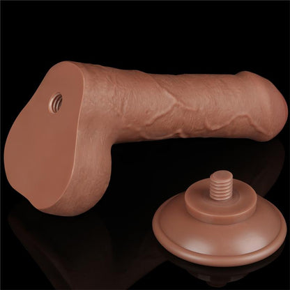 LOVETOY - DILDO CON PIEL RETRACTIL 7 BRONCEADO