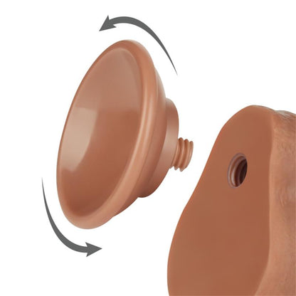 LOVETOY - DILDO CON PIEL RETRACTIL 7 BRONCEADO