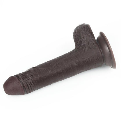 LOVETOY - DILDO CON PIEL RETRACTIL 7 NEGRO