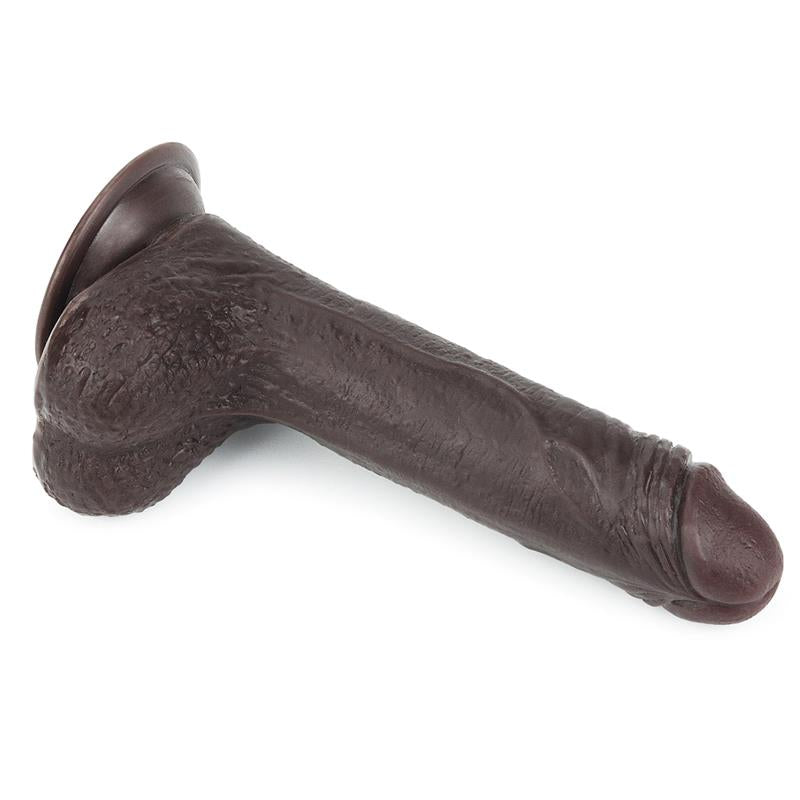 LOVETOY - DILDO CON PIEL RETRACTIL 7 NEGRO