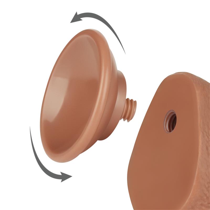 LOVETOY - DILDO CON PIEL RETRACTIL 7.5 BRONCEADO