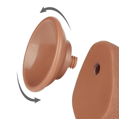 LOVETOY - DILDO CON PIEL RETRACTIL 7.5 BRONCEADO