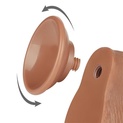 LOVETOY - DILDO CON PIEL RETRACTIL 7.5 BRONCEADO
