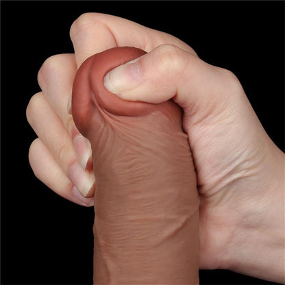 LOVETOY - DILDO CON PIEL RETRACTIL 8 BRONCEADO
