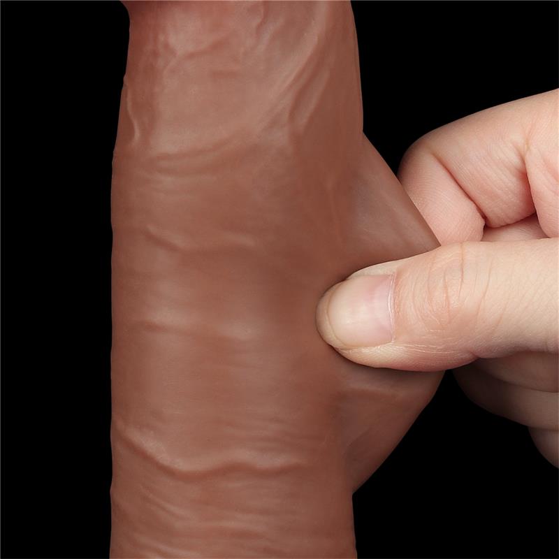 LOVETOY - DILDO CON PIEL RETRACTIL 8 BRONCEADO