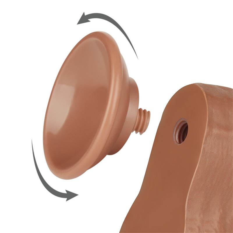 LOVETOY - DILDO CON PIEL RETRACTIL 8.5 BRONCEADO