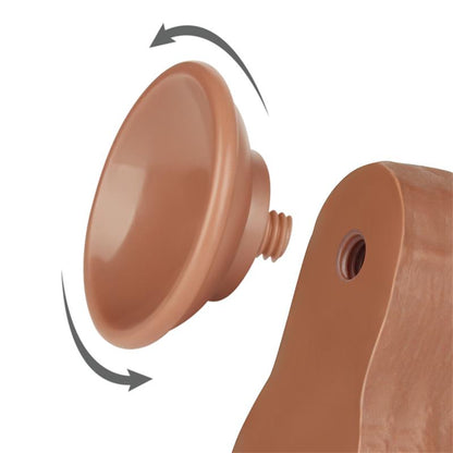 LOVETOY - DILDO CON PIEL RETRACTIL 8.5 BRONCEADO