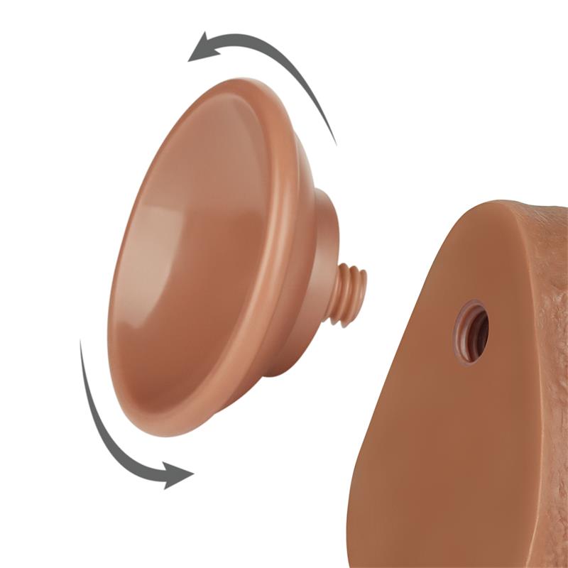 LOVETOY - DILDO CON PIEL RETRACTIL 8.5 BRONCEADO