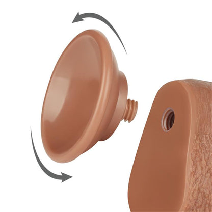 LOVETOY - DILDO CON PIEL RETRACTIL 9 BRONCEADO