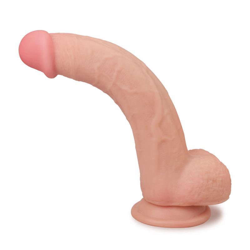 LOVETOY - DILDO CON PIEL RETRACTIL 9 NATURAL