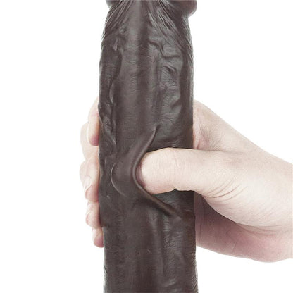 LOVETOY - DILDO CON PIEL RETRACTIL 9 NEGRO