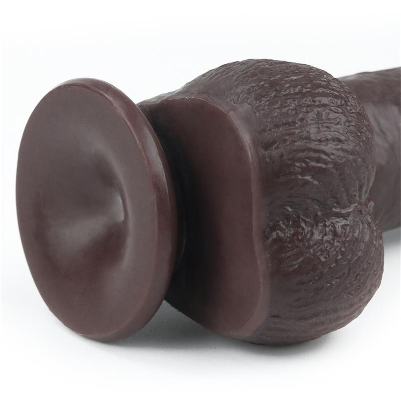 LOVETOY - DILDO CON PIEL RETRACTIL 9 NEGRO