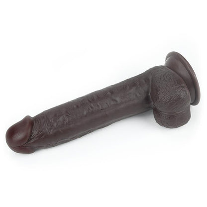 LOVETOY - DILDO CON PIEL RETRACTIL 9 NEGRO