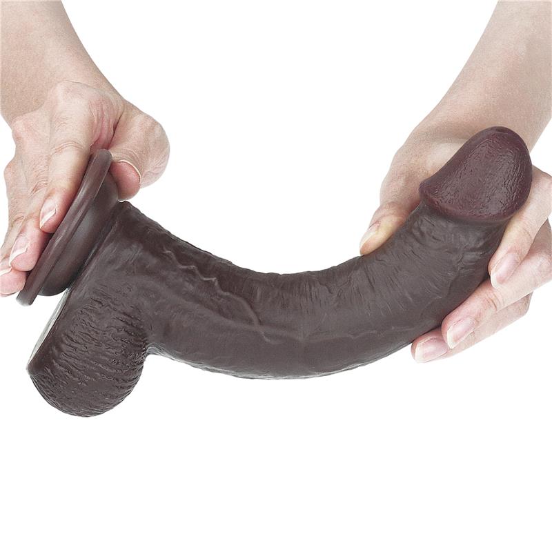 LOVETOY - DILDO CON PIEL RETRACTIL 9 NEGRO