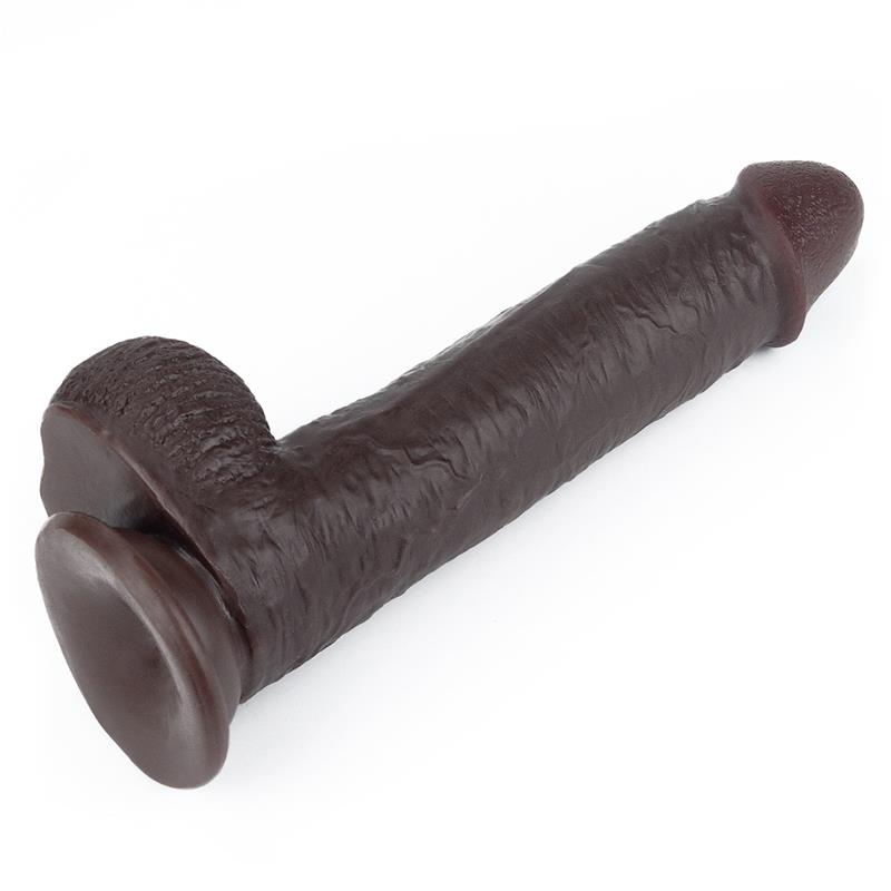 LOVETOY - DILDO CON PIEL RETRACTIL 9 NEGRO