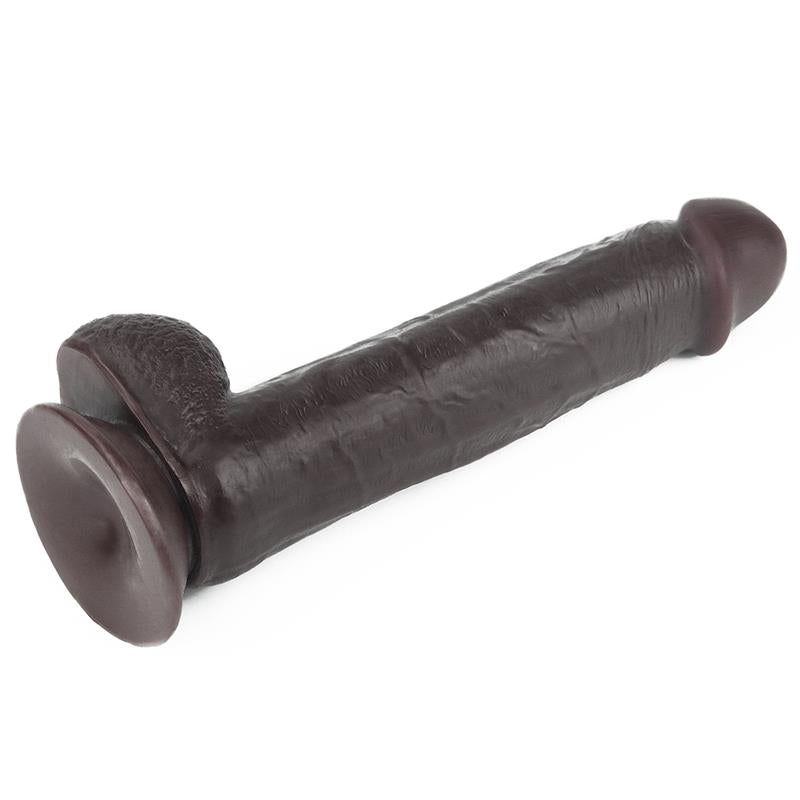 LOVETOY - DILDO CON PIEL RETRACTIL 9 NEGRO