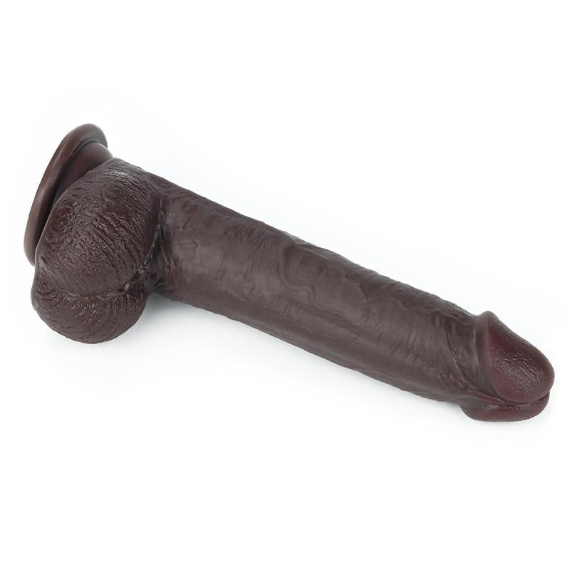LOVETOY - DILDO CON PIEL RETRACTIL 9 NEGRO