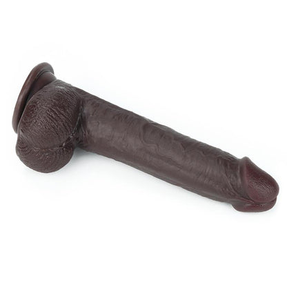 LOVETOY - DILDO CON PIEL RETRACTIL 9 NEGRO
