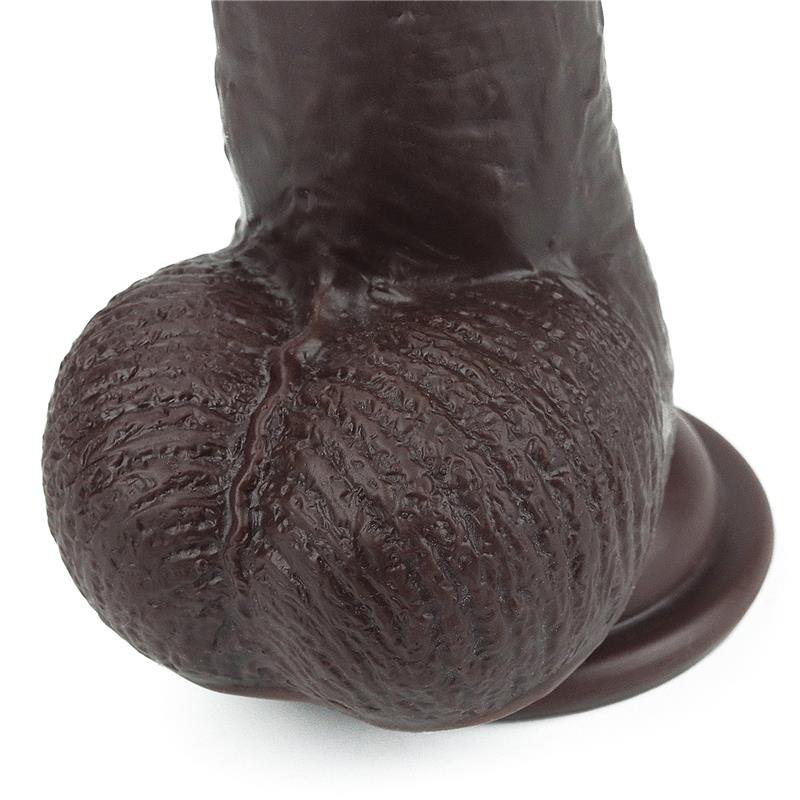 LOVETOY - DILDO CON PIEL RETRACTIL 9 NEGRO