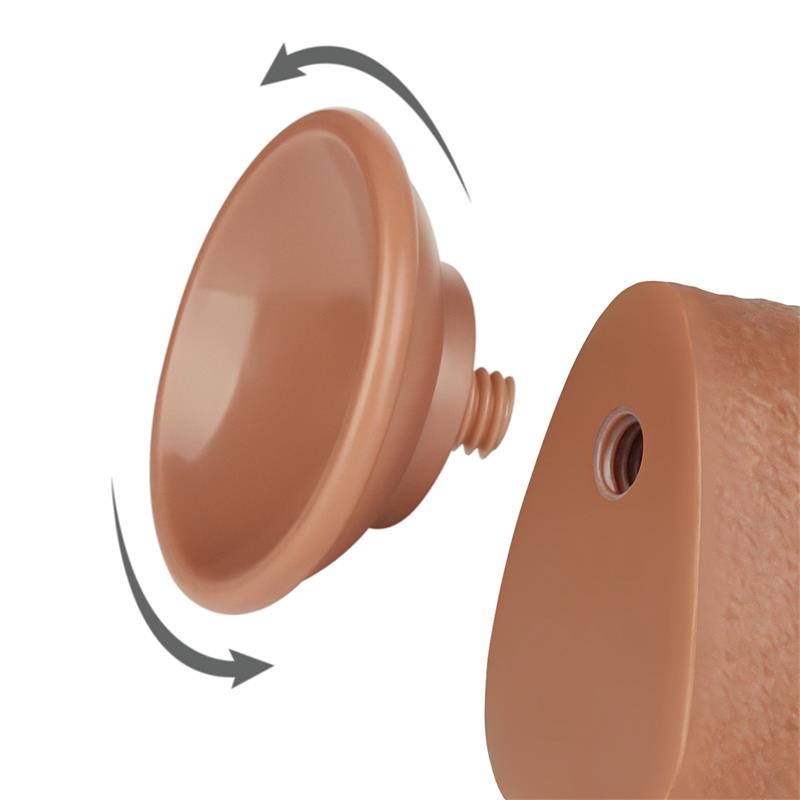 LOVETOY - DILDO CON PIEL RETRACTIL 9.5 BRONCEADO