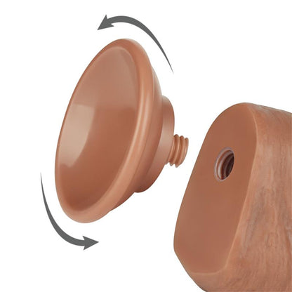 LOVETOY - DILDO CON PIEL RETRACTIL SKIN 8 BRONCEADO