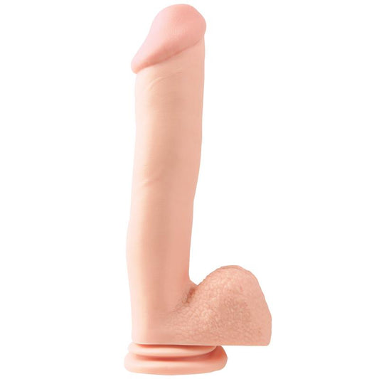 BASIX RUBBER WORKS - DILDO CON TESTÍCULOS Y VENTOSA 30.5 CM COLOR NATURAL