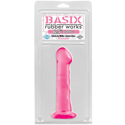 BASIX RUBBER WORKS - DILDO CON VENTOSA 16.51 CM COLOR ROSA