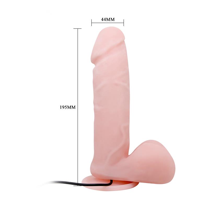 BAILE - DILDO CON VIBRACIÓN Y ROTACIÓN CON CONTROL REMOTO