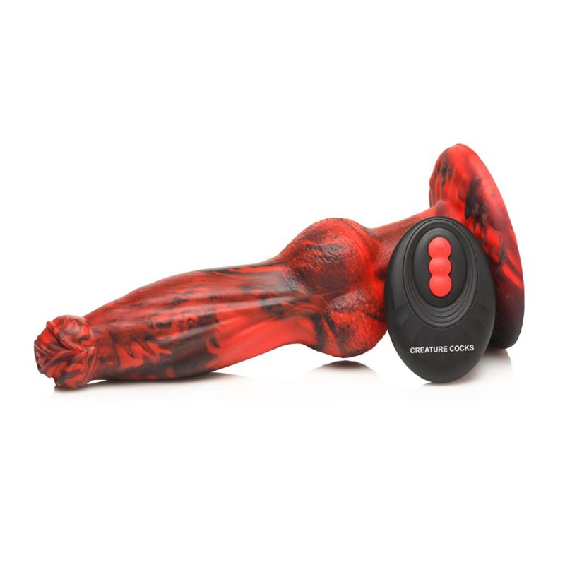 CREATURE COCKS - DILDO CON VIBRACIÓN Y THRUSTING HEL-WOLF